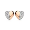 Tirisi Moda Oorstekers hartje met diamant TM7090D(2D)