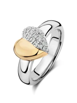 Tirisi Moda Ring hartje met diamant TM1123D(2T) + Cadeau