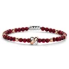 Tirisi Moda TM2254RG(2P) armband Kisses granaat + Luxe cadeau