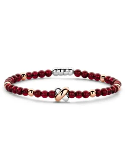 Tirisi Moda TM2254RG(2P) armband Kisses granaat + Luxe cadeau
