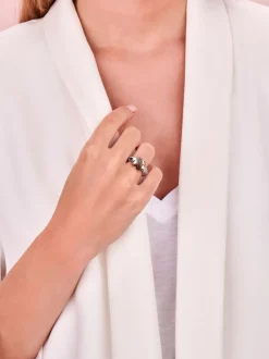 TM1081M(2P) Tirisi Moda ring Kusje met Markasiet + Luxe Gift