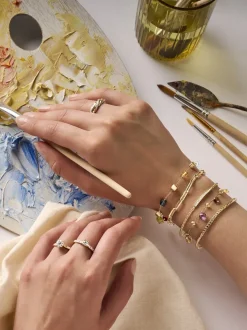 Veerman Juwelen Geelgouden Schakelarmband + Luxe Cadeau