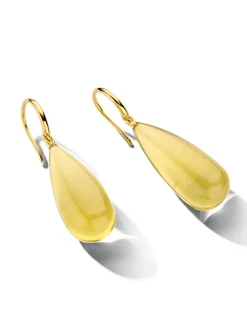 Veerman Juwelen oorhangers lemon kwarts + Luxe Cadeau