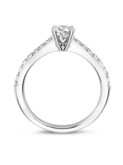 Veerman Juwelen Platina ring met briljant 1,00crt.