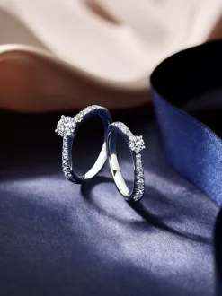 Veerman Juwelen Platina ring met briljant 1,00crt.