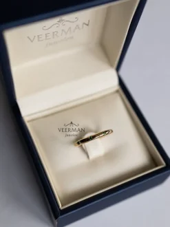 Vintage Bron ring met spinel 8RG4818 + Luxe Cadeau