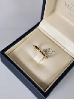 Vintage Bron ring met spinel 8RG4818 + Luxe Cadeau