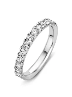 Witgouden alliance ring 0.78 crt. + Luxe cadeau