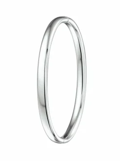 Witgouden bangle 5mm massief + Luxe Cadeau