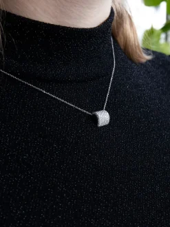Witgouden collier met briljant | Shop online
