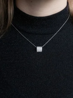 Witgouden collier met briljant | Shop online