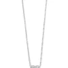 Witgouden collier met hartjes hanger 0,67crt. + Luxe Cadeau