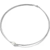 Witgouden collier met parel en briljant + Luxe cadeau