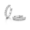 Witgouden creolen diamant 0.54 crt. + Luxe cadeau