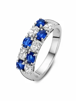 Witgouden ring met ovalen diamant 0.70 crt. + Luxe Cadeau