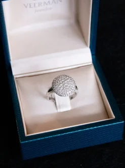 Witgouden ring pavé briljant | Luxe en grote collectie