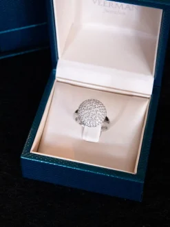 Witgouden ring pavé briljant | Luxe en grote collectie
