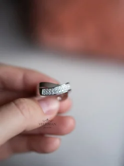 Witgouden ring pavé diamant | Veerman Juwelen