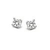 Witgouden solitair oorknoppen met diamant + Luxe cadeau