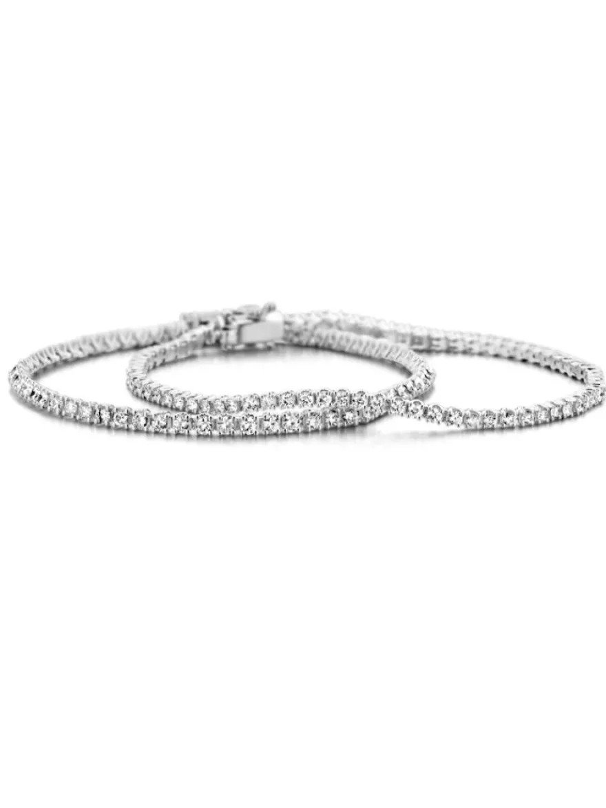 Witgouden tennisarmband 2.01 crt. + Luxe cadeau
