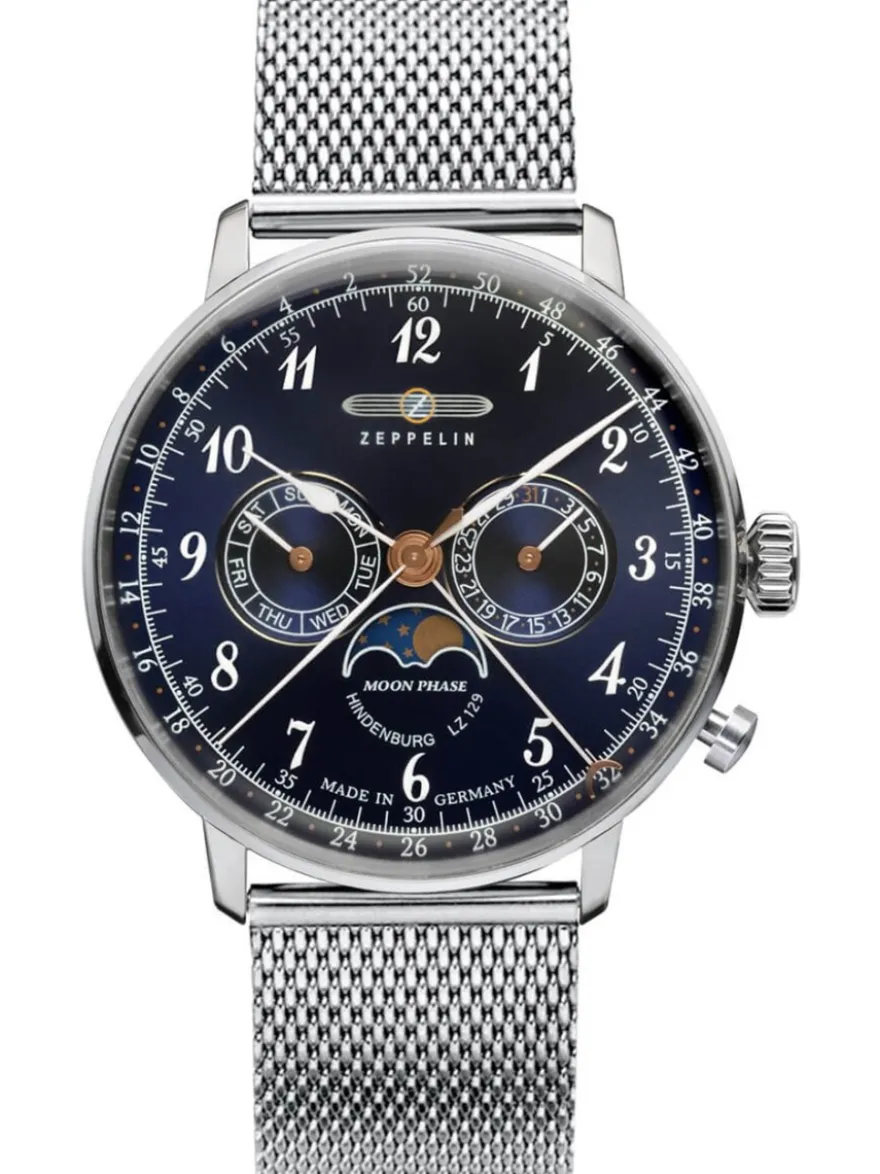 Zeppelin LZ129 Hindenburg Moonphase 7036M-3 + Luxe Cadeau
