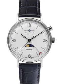 Zeppelin LZ129 Hindenburg Moonphase 8076-1 + Luxe Cadeau