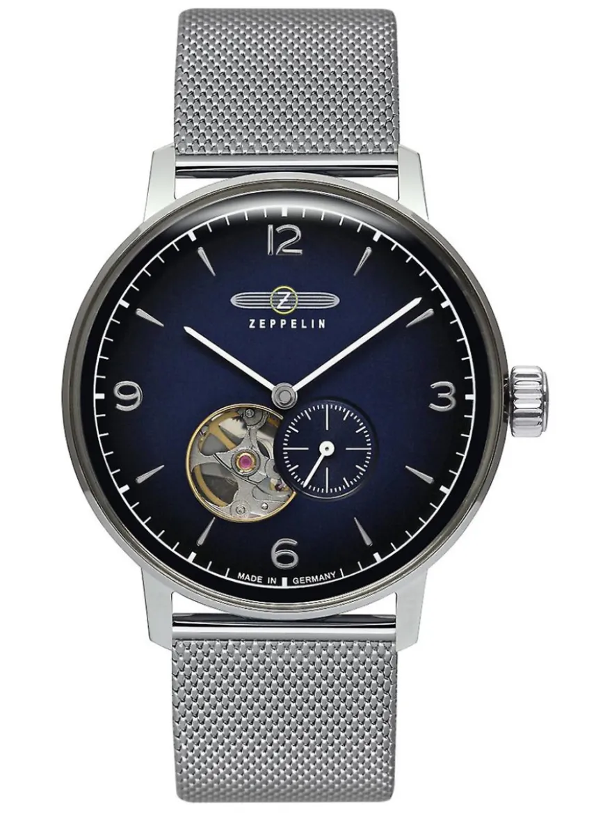 Zeppelin LZ129 Hindenburg Open Heart 8066M-3N + Luxe Cadeau